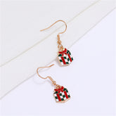 Red & White Gift Box Drop Earrings