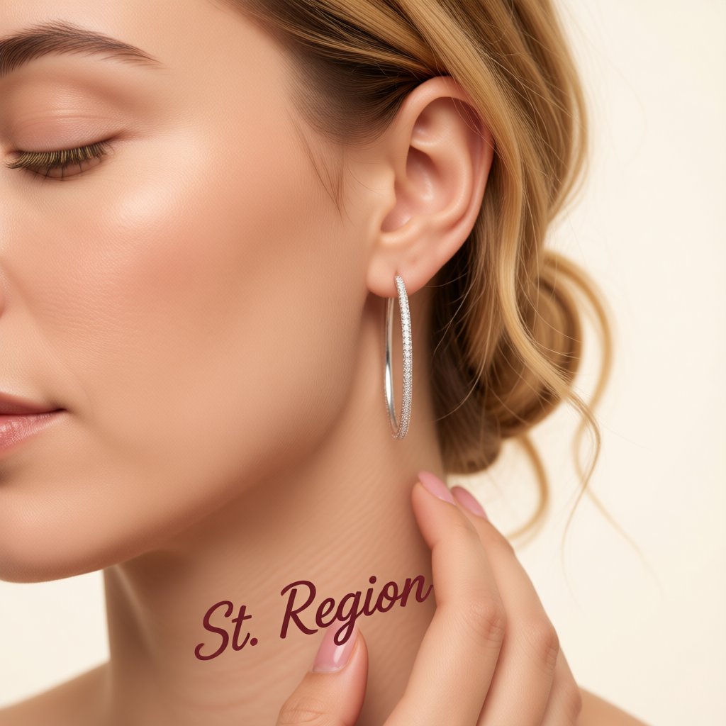 Cubic Zirconia and Silver-Plated Hoop Earrings, silver hoop earrings for women, dainty minimalist design, styled look