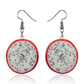 Acrylic & Silver-Plated Pitaya Drop Earrings