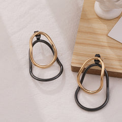 Two-Tone Double Oval Ear Jackets