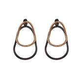 Two-Tone Double Oval Ear Jackets