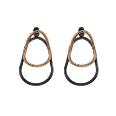 Two-Tone Double Oval Ear Jackets