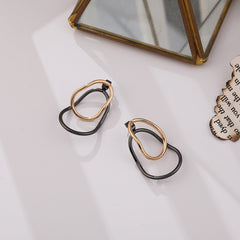 Two-Tone Double Oval Ear Jackets