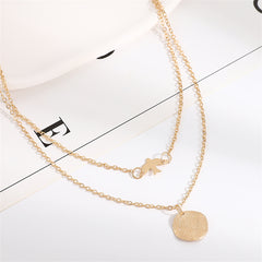 Two beautiful gold-plated necklaces showcasing a bird charm, designed to enhance your style with a touch of elegance.
