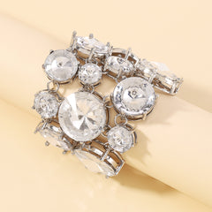 Crystal & Silver-Plated Wrap Bracelet