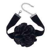 Black Rose Choker Necklace