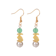 Pearl & Quartz Beads Drop Earrings