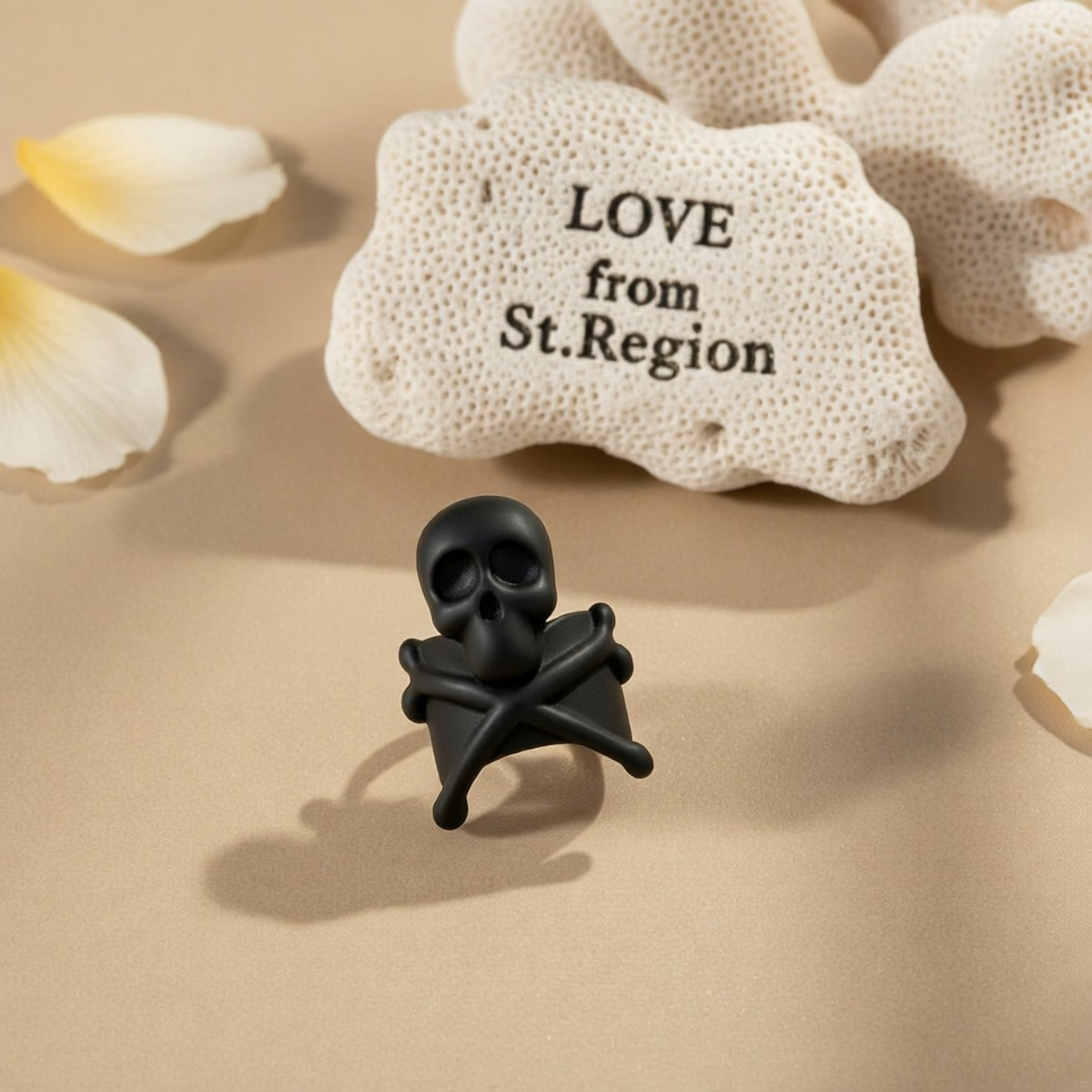 Blacktone Skull X Ear Cuff