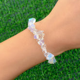 White Resin Stretch Bracelet