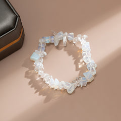 White Resin Stretch Bracelet
