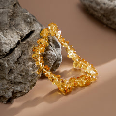 Orange Resin Stretch Bracelet