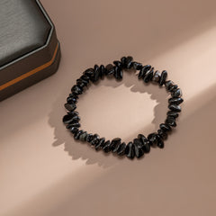 Black Resin Stretch Bracelet