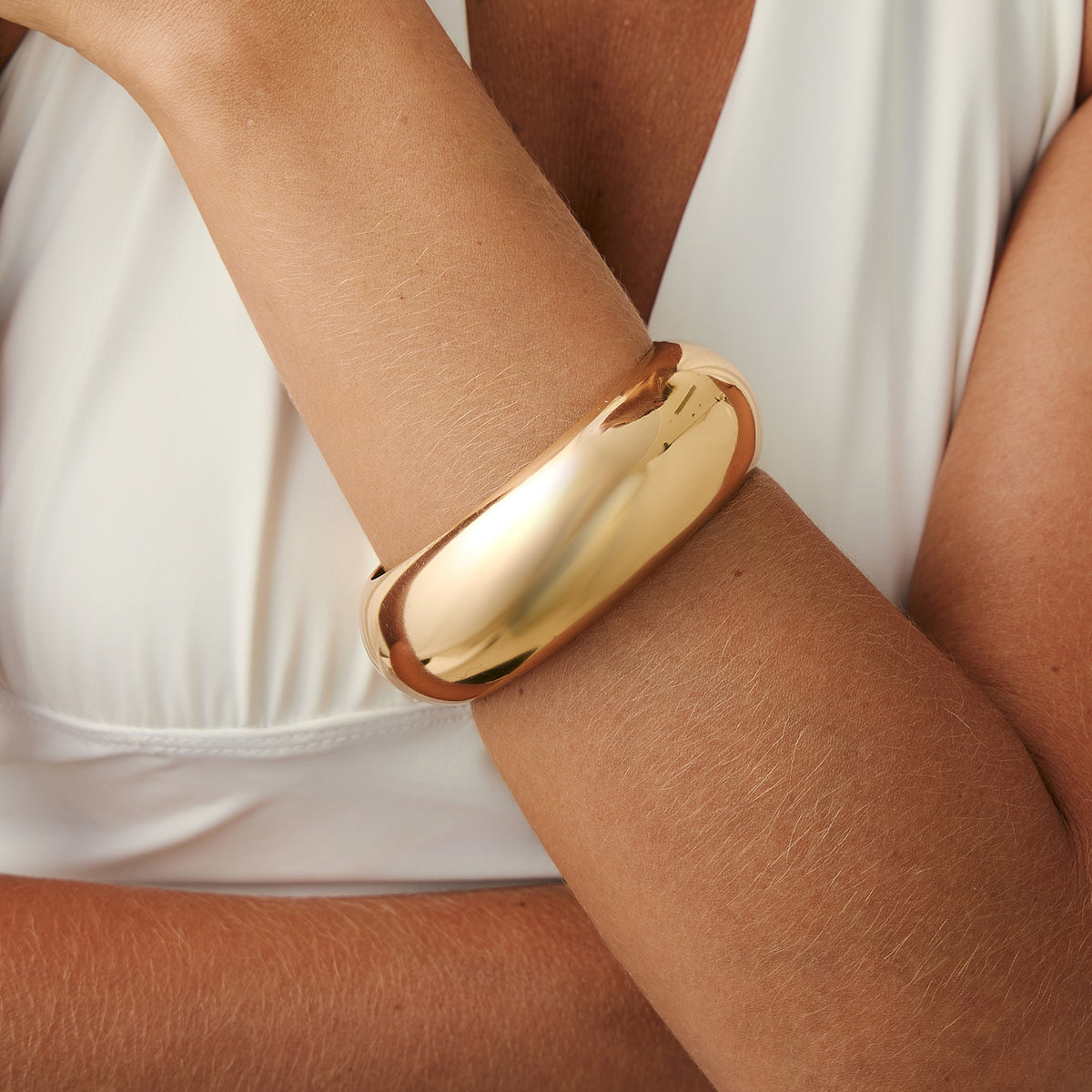 Goldtone Bangle Bracelet, gold bangle bracelet, botanical inspired, styled look