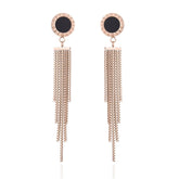 18K Rose Gold-Plated 'Beloved' Tassel Drop Earring