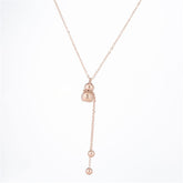 18K Rose Gold-Plated Calabash & Bead Pendant Necklace