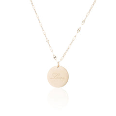 18K Rose Gold-Plated 'Love' Pendant Necklace