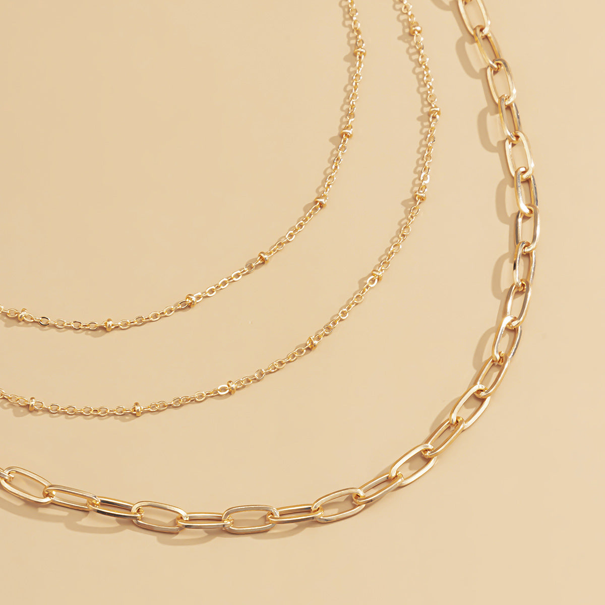 18K Gold-Plated Layered Necklace Set