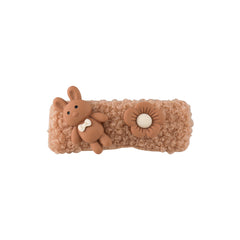 Brown Polystyrene Rabbit Hair Clip