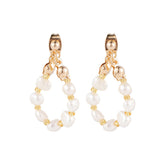 Pearl & 18K Gold-Plated Teardrop Ear Jackets