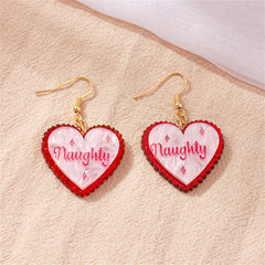 Pink Shell & 18K Gold-Plated 'Naughty' Heart Drop Earring
