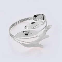 Silver-Plated Branched Arm Cuff