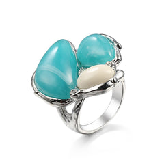 Cateye & Silver-Plated Ring