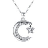 Cubic Zirconia & Silver-Plated Mood Pendant Necklace - streetregion