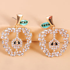 Crystal & Cubic Zirconia Apple Drop Earrings