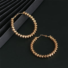 18K Gold-Plated Twisted Twine Hoop Earrings