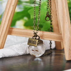 Dandelion & 18K Gold-Plated 'Wish' Pendant Necklace