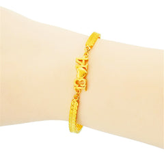 24K Gold-Plated Forever Love Bracelet