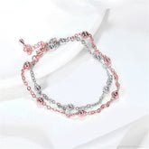 Two-Tone Layered Bead Bracelet