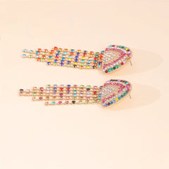 Colored Cubic Zirconia & 18K Gold-Plated Jellyfish Drop Earrings