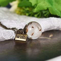 Dandelion & 18K Gold-Plated 'Wish' Pendant Necklace