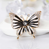 Crystal & Cubic Zirconia Butterfly Brooch