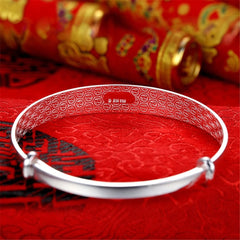 Two-Tone Phoenix Adjustable Bangle