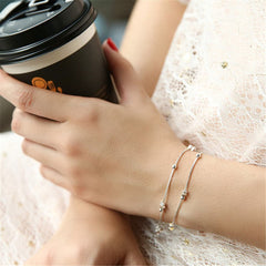 Silver-Plated Star Station Bracelet - streetregion