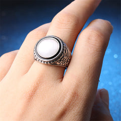 Round Cats Eye Band Ring