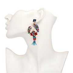 Crystal & Cubic Zirconia Lobster Drop Earrings