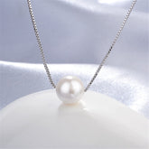 Pearl & Silver-Plated Pendant Necklace
