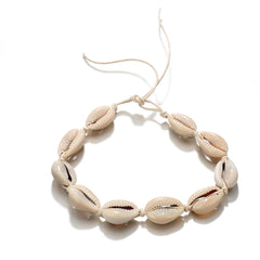 Seashell & Silver-Plated Heart Anklet Set