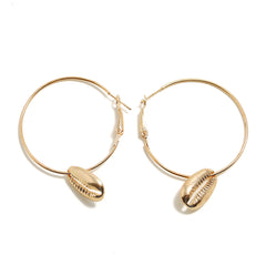 18K Gold-Plated Shell Drop Earrings