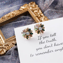 Cubic Zirconia & Pearl 18k Gold-Plated Botany Stud Earrings