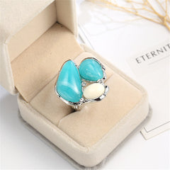 Cateye & Silver-Plated Ring