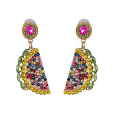 Jewel-Tone Cubic Zirconia & Crystal 18K Gold-Plated Watermelon Drop Earrings