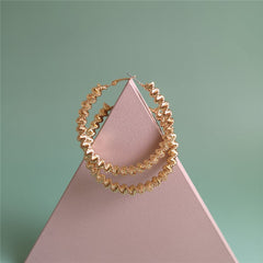 18K Gold-Plated Twisted Twine Hoop Earrings