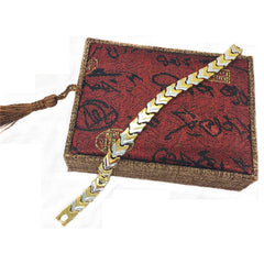 Two-Tone Linking Arrow Bracelet