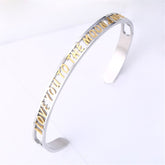 Two-Tone 'Love You To The Moon' Cuff