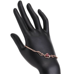 Red Crystal & cubic zirconia Flying Heart Bracelet - streetregion