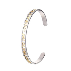 Two-Tone 'Love You To The Moon' Cuff